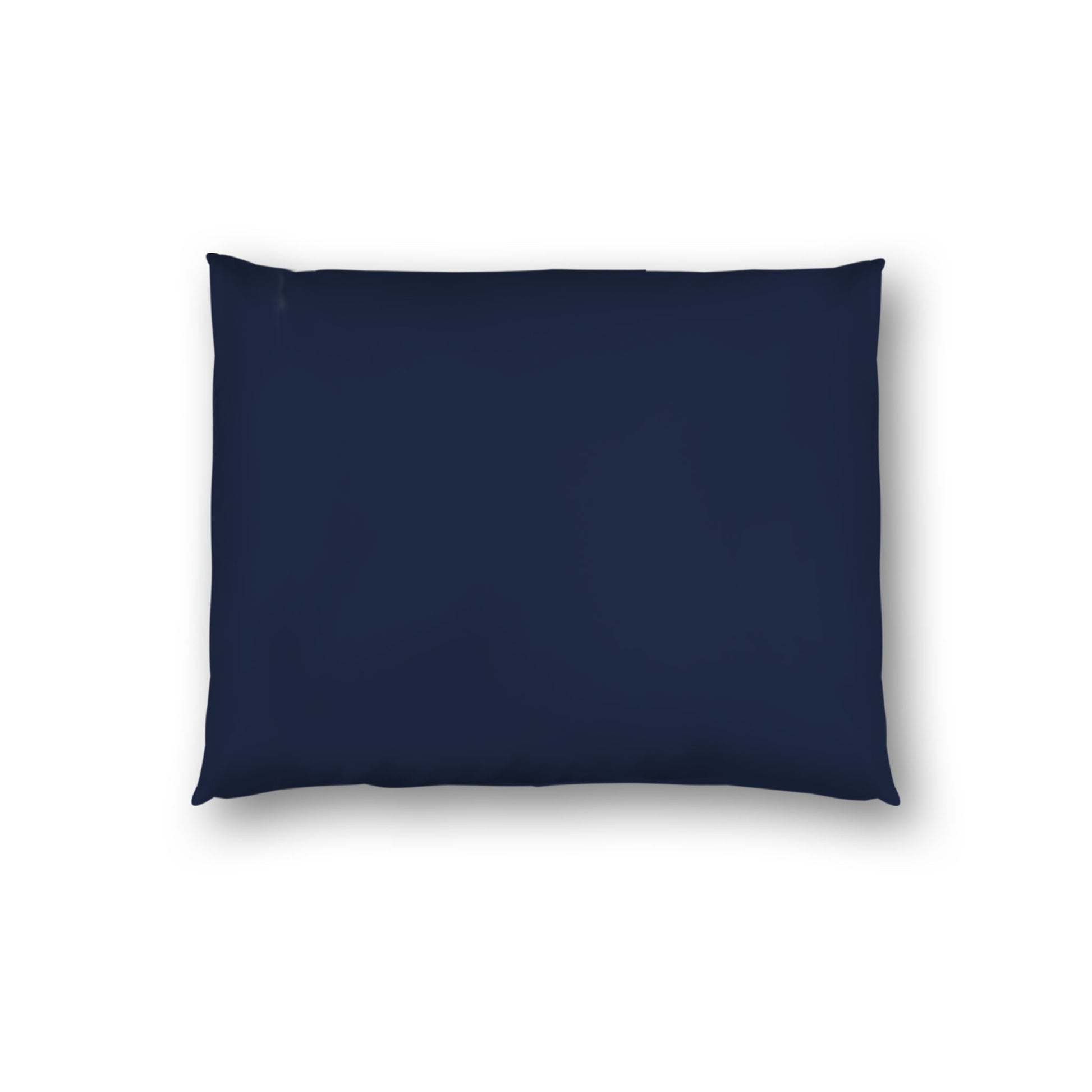 Navy Blue Cotton Sateen Sham, White Reverse Side, Standard - 20 x 26 inches