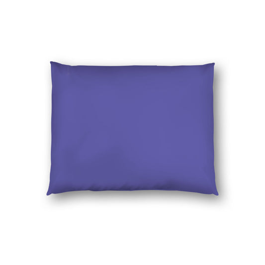 Purple Cotton Sateen Sham, White Reverse Side, Standard - 20 x 26 inches