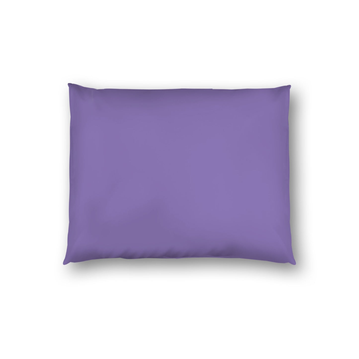 Purple Cotton Sateen Sham, White Reverse Side, Standard - 20 x 26 inches