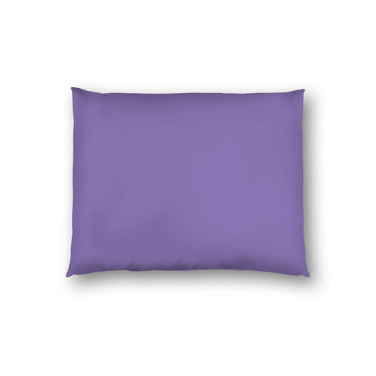 Purple Cotton Sateen Sham, White Reverse Side, Standard - 20 x 26 inches