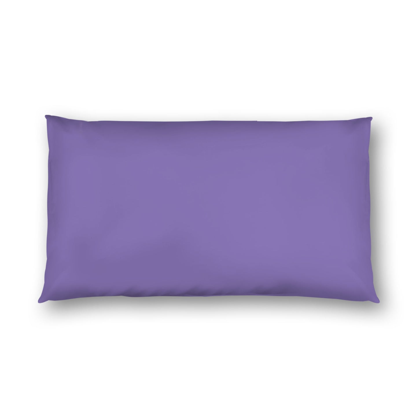 Purple Cotton Sateen Sham, White Reverse Side, King - 20 x 36 inches