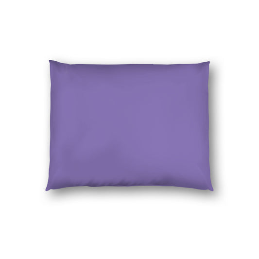 Purple Cotton Sateen Sham, White Reverse Side, Standard - 20 x 26 inches