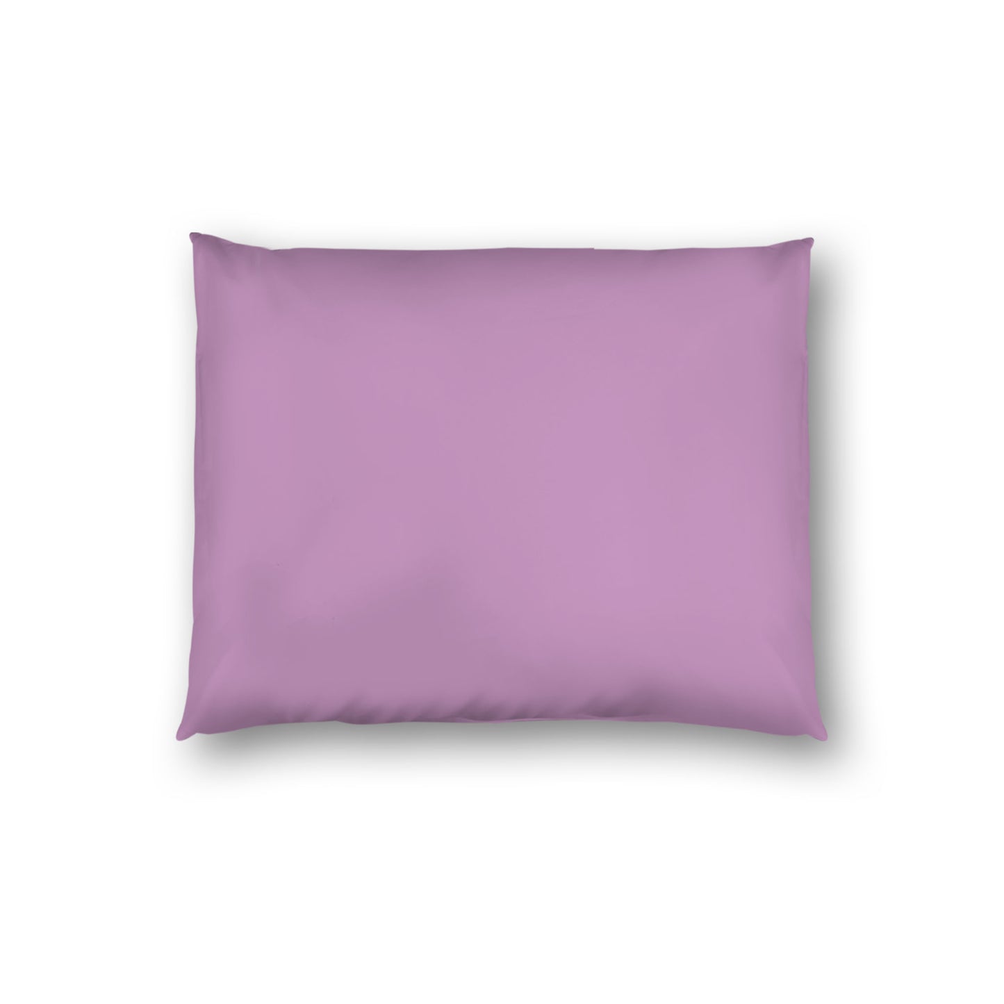 Mauve Cotton Sateen Sham, White Reverse Side, Standard - 20 x 26 inches
