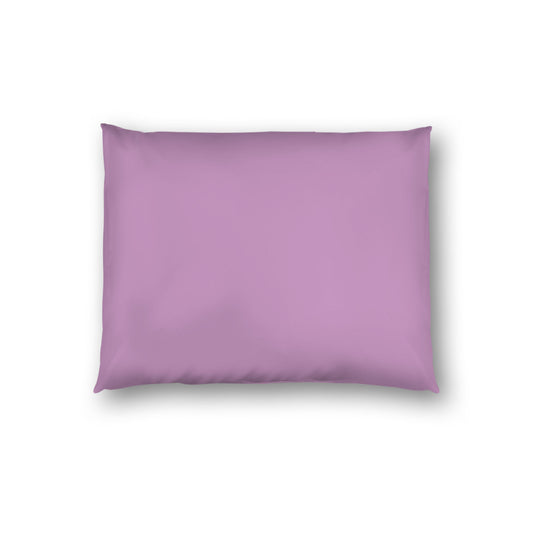 Mauve Cotton Sateen Sham, White Reverse Side, Standard - 20 x 26 inches