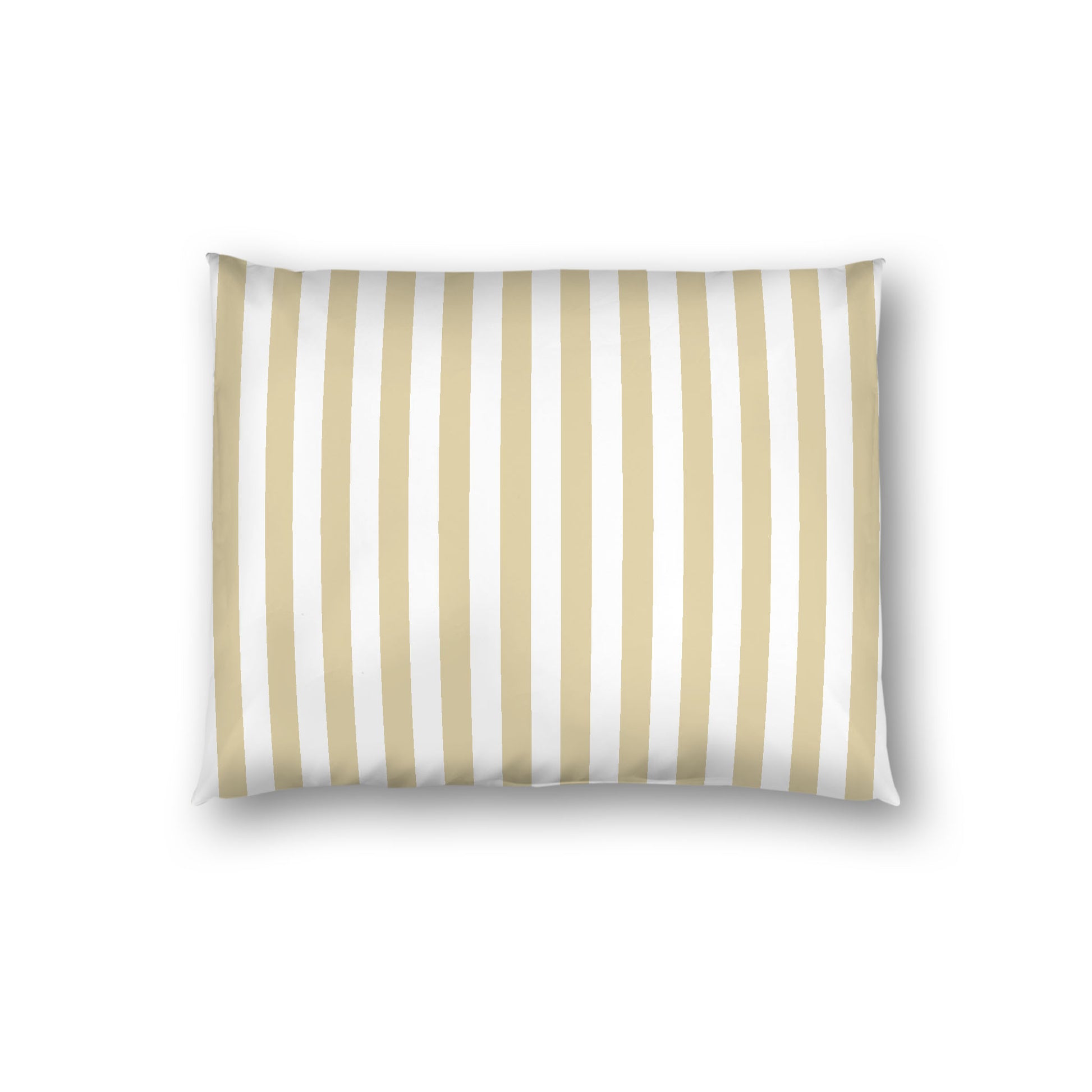 Off-white Cotton Sateen Sham, Desert Sand Bars on Front, White Reverse Side, Standard - 20 x 26 inches