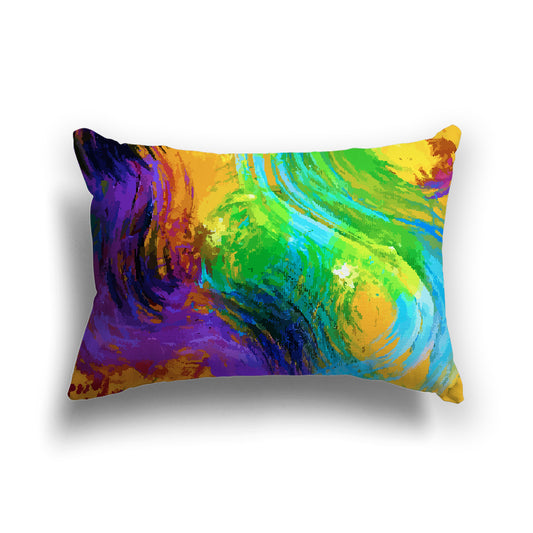 Graphic Art Throw Pillow | Gold Abstract Swirl #CUSP-1000-1143