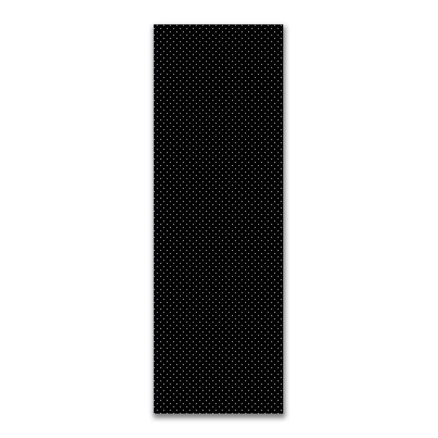 Spun Polyester Fabric with White Diamonds on Black #FASP-1010-102
