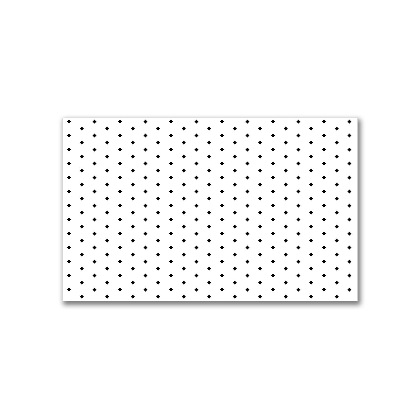 Spun Polyester Fabric with Fine Black Diamonds on White #FASP-1010-111