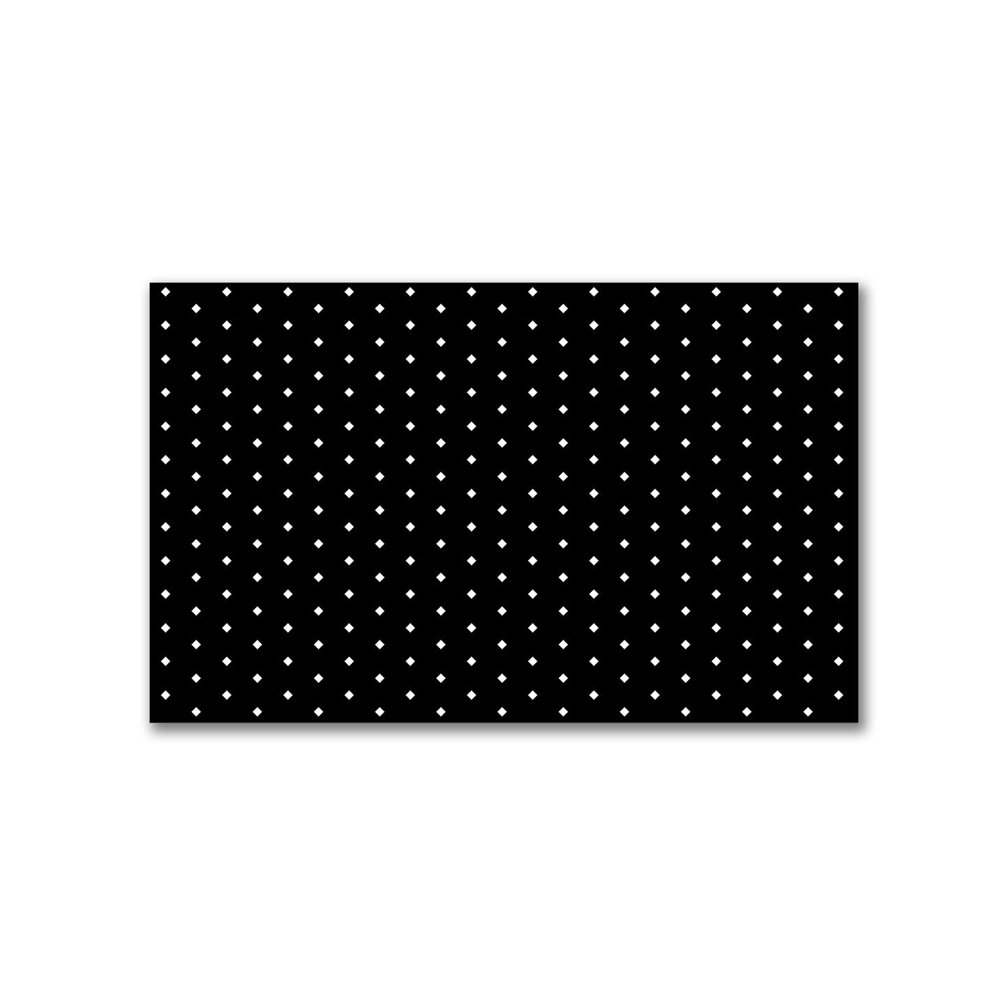 Spun Polyester Fabric with Fine White Diamonds on Black #FASP-1010-112