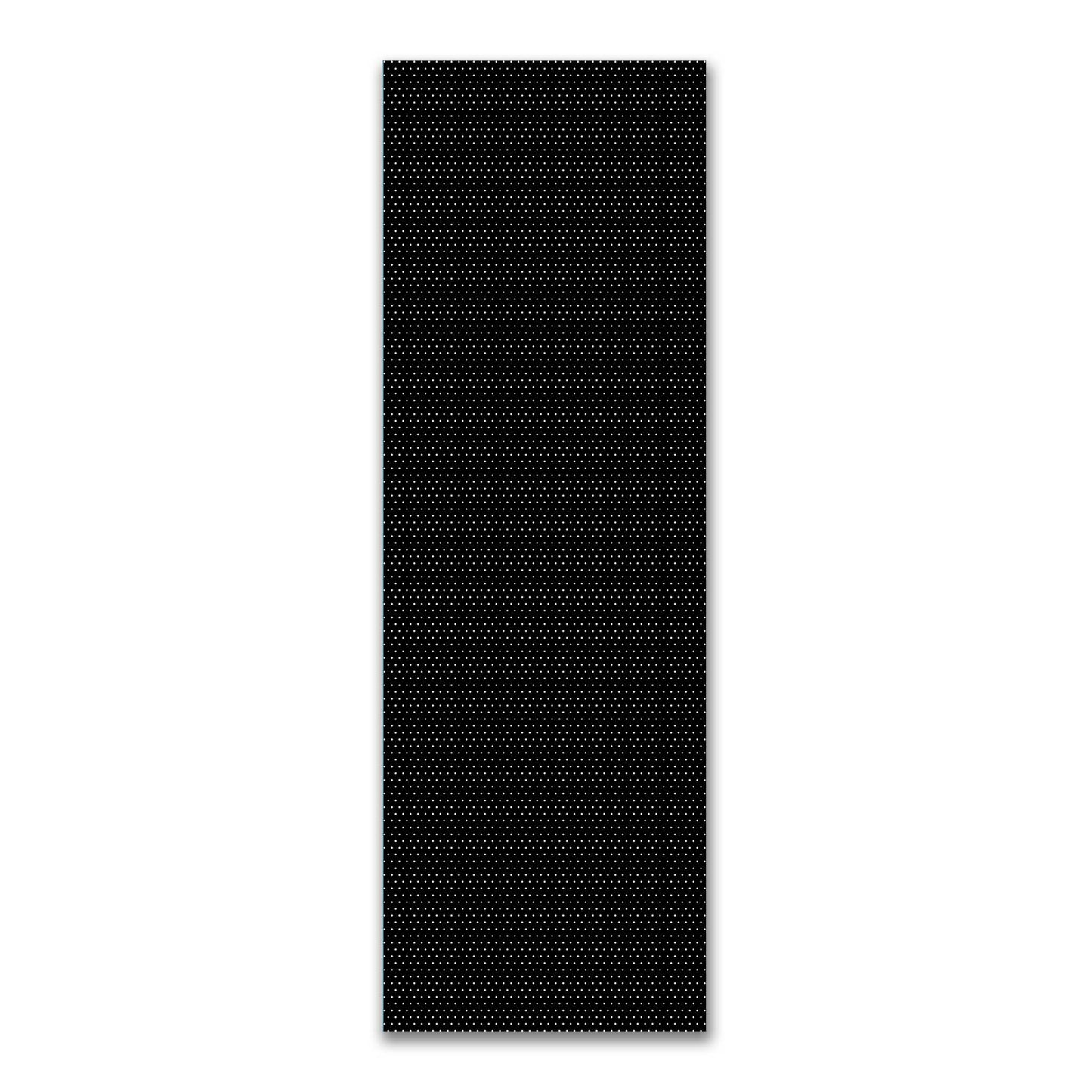 Spun Polyester Fabric with Fine White Diamonds on Black #FASP-1010-112