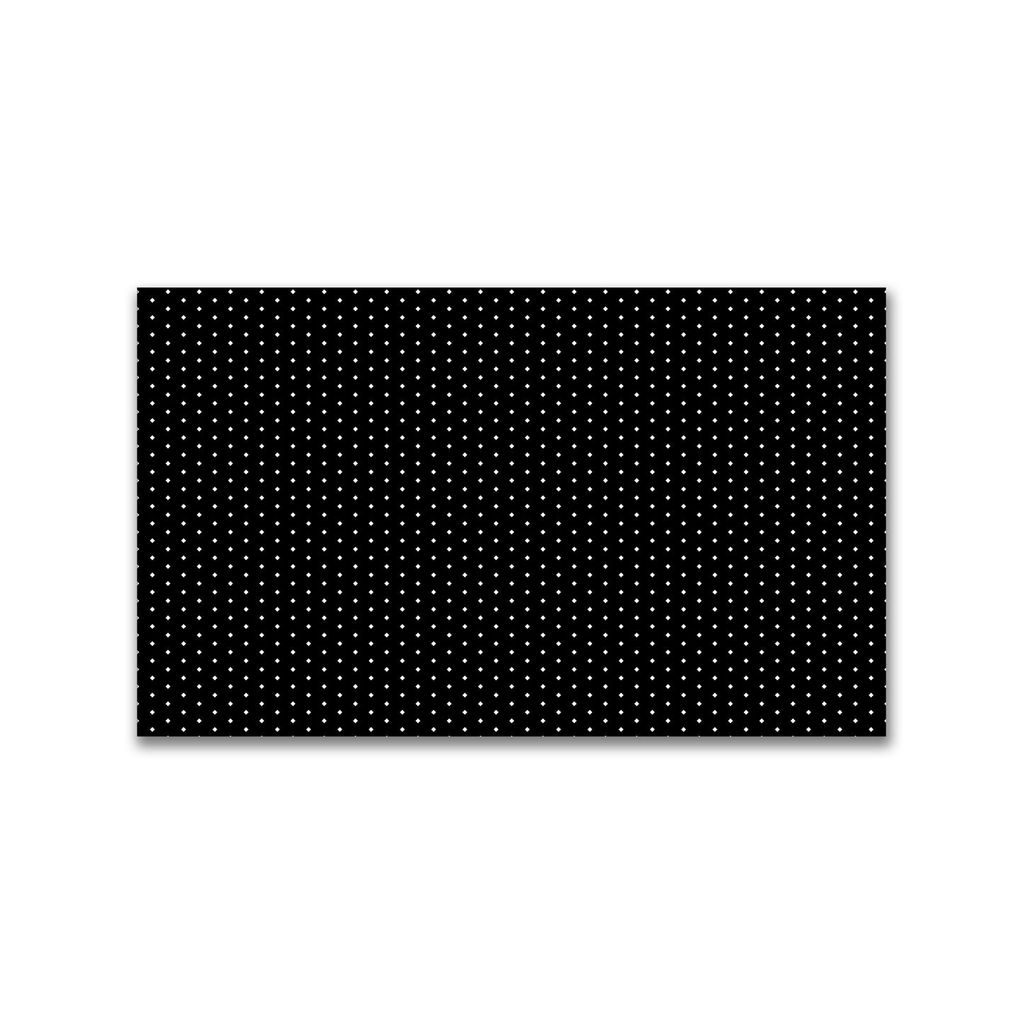Spun Polyester Fabric with Fine White Diamonds on Black #FASP-1010-112