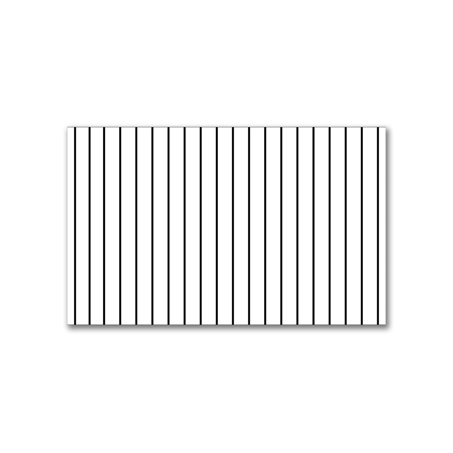 White Spun Polyester Fabric with Fine Black Stripes #FASP-1010-151