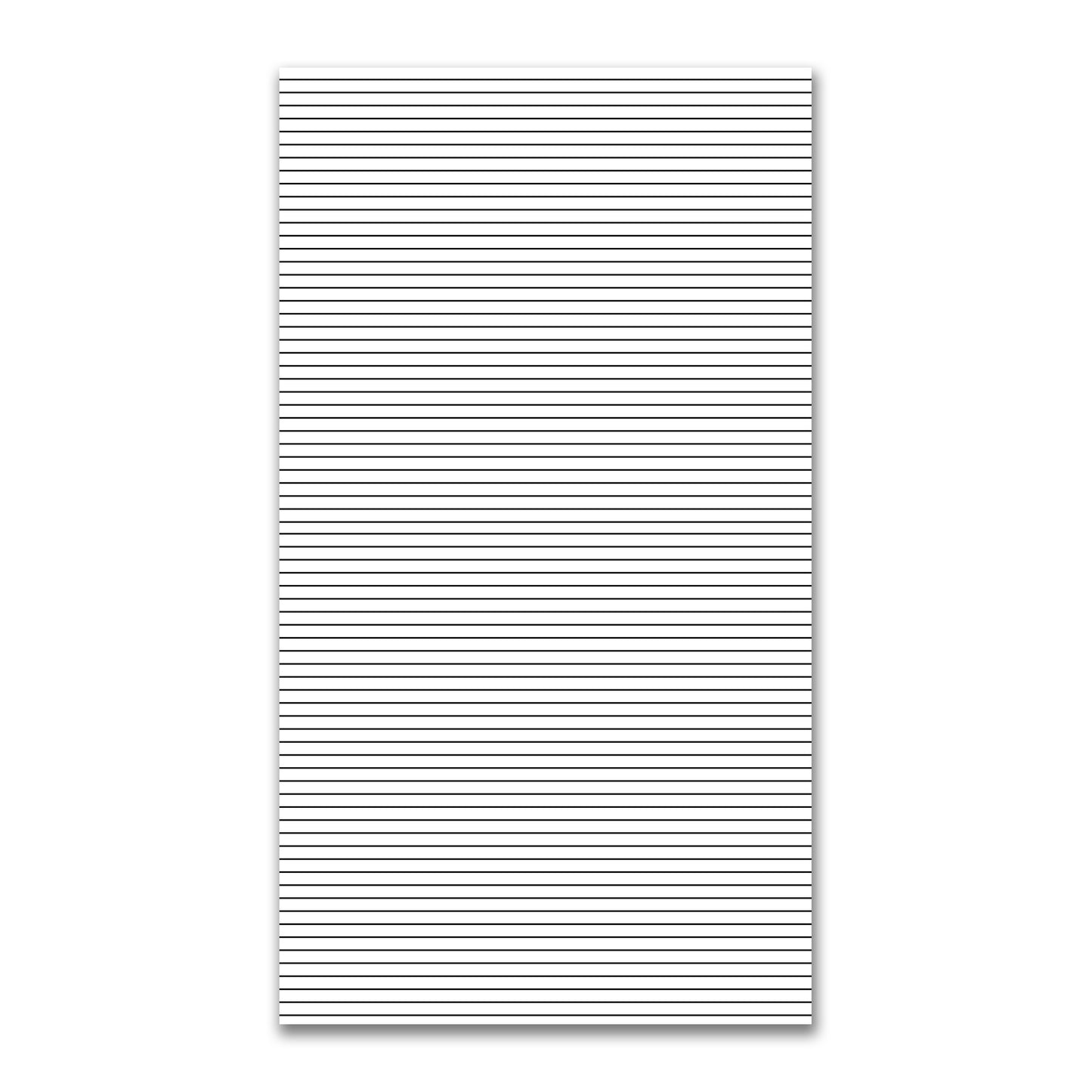 White Spun Polyester Fabric with Fine Black Stripes #FASP-1010-151