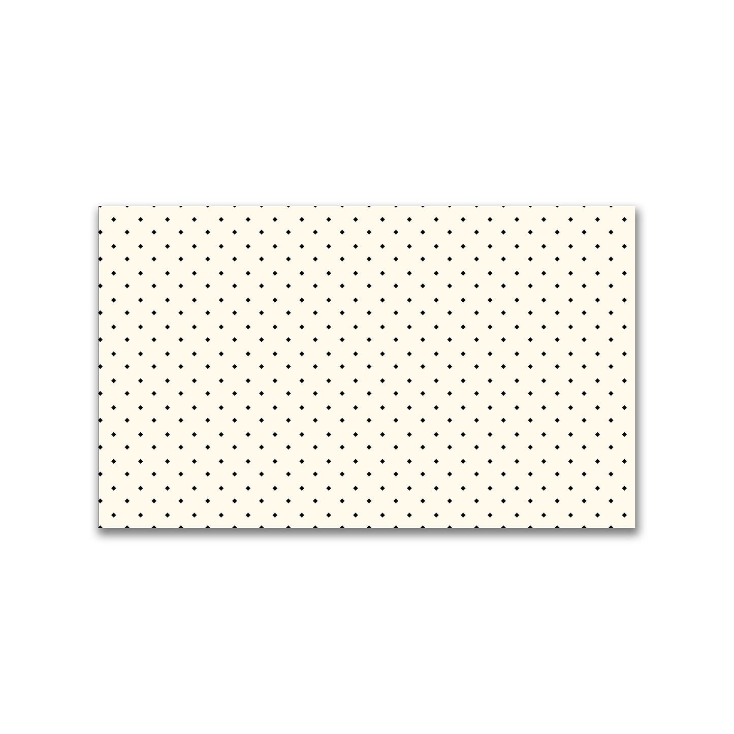 Spun Polyester Fabric with Black Diamonds on Pale Cream #FASP-1013-101