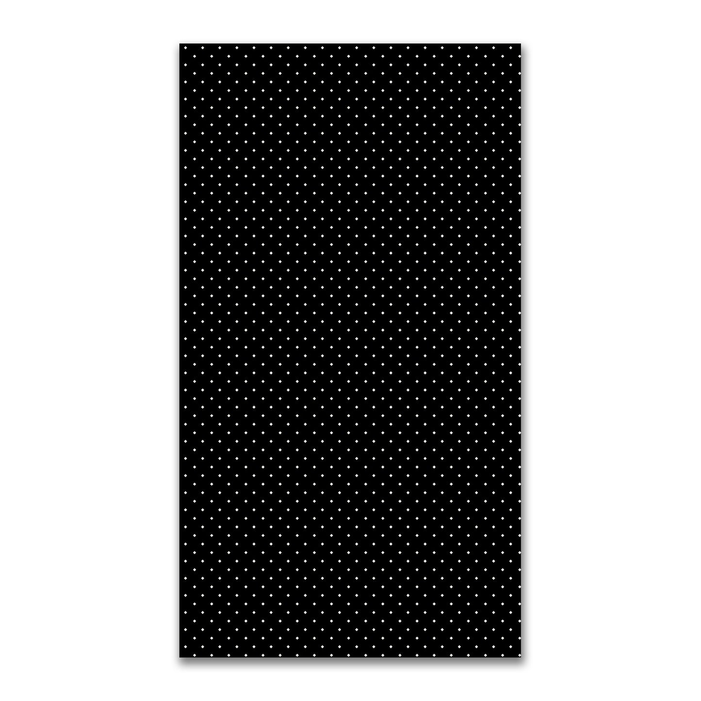 Spun Polyester Fabric with Pale Cream Diamonds on Black #FASP-1013-102