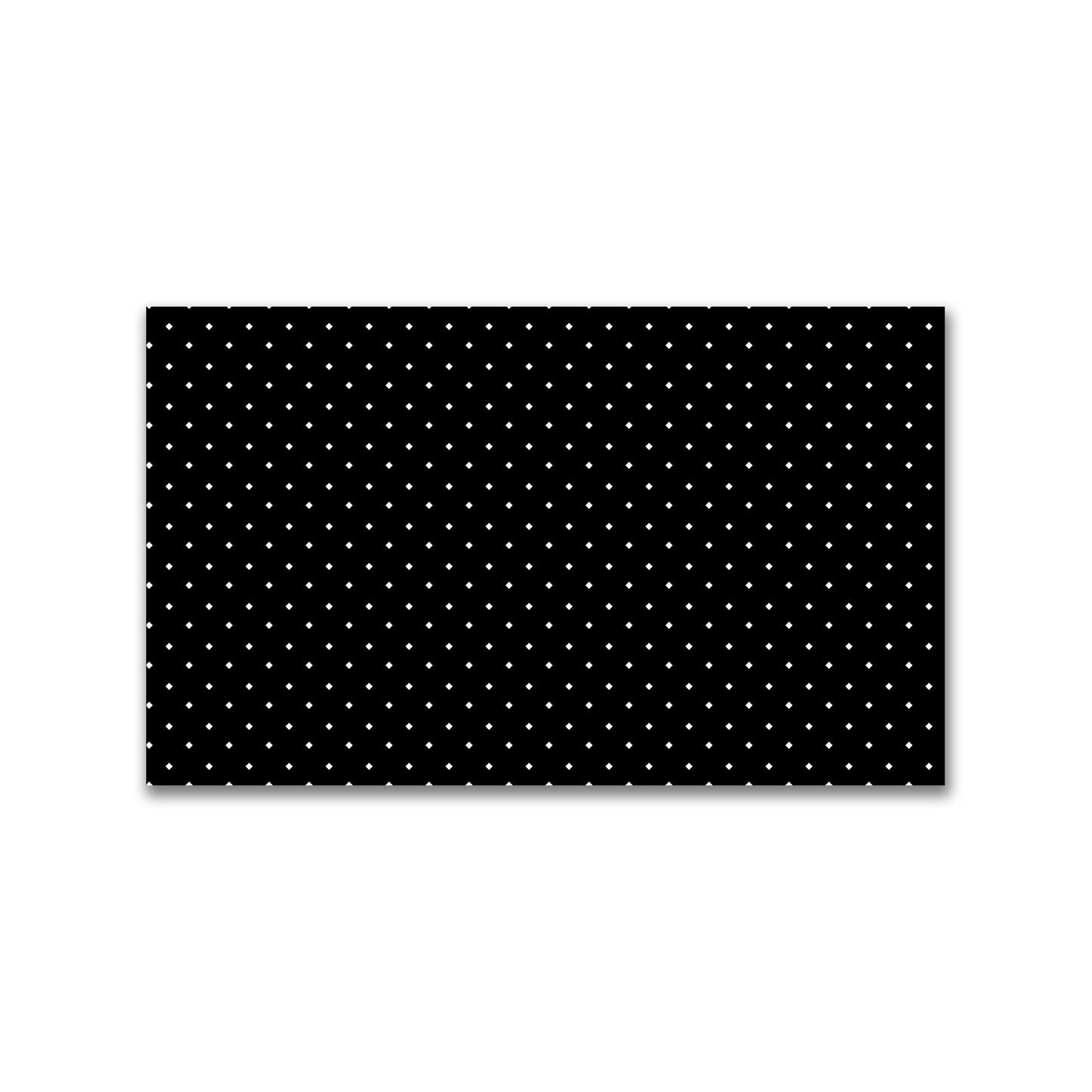 Spun Polyester Fabric with Pale Cream Diamonds on Black #FASP-1013-102
