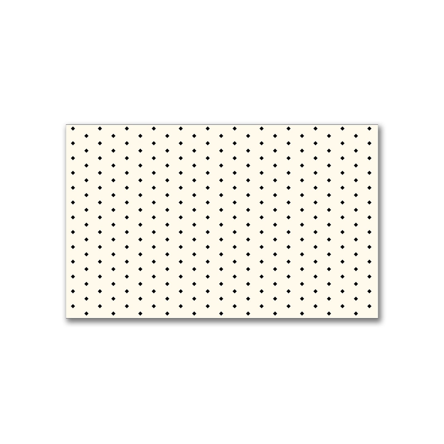 Spun Polyester Fabric with Fine Black Diamonds onPale Cream #FASP-1013-111