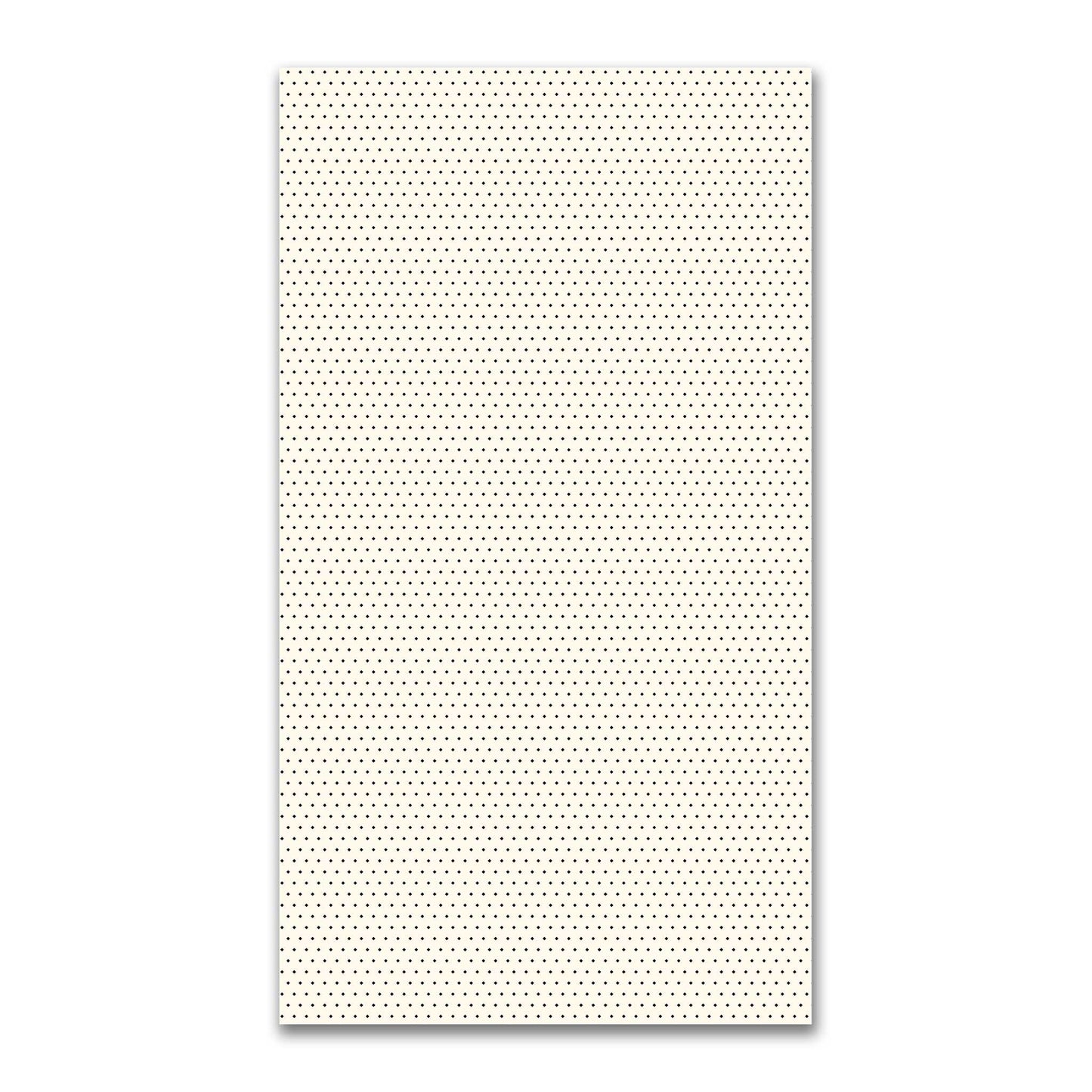 Spun Polyester Fabric with Fine Black Diamonds onPale Cream #FASP-1013-111