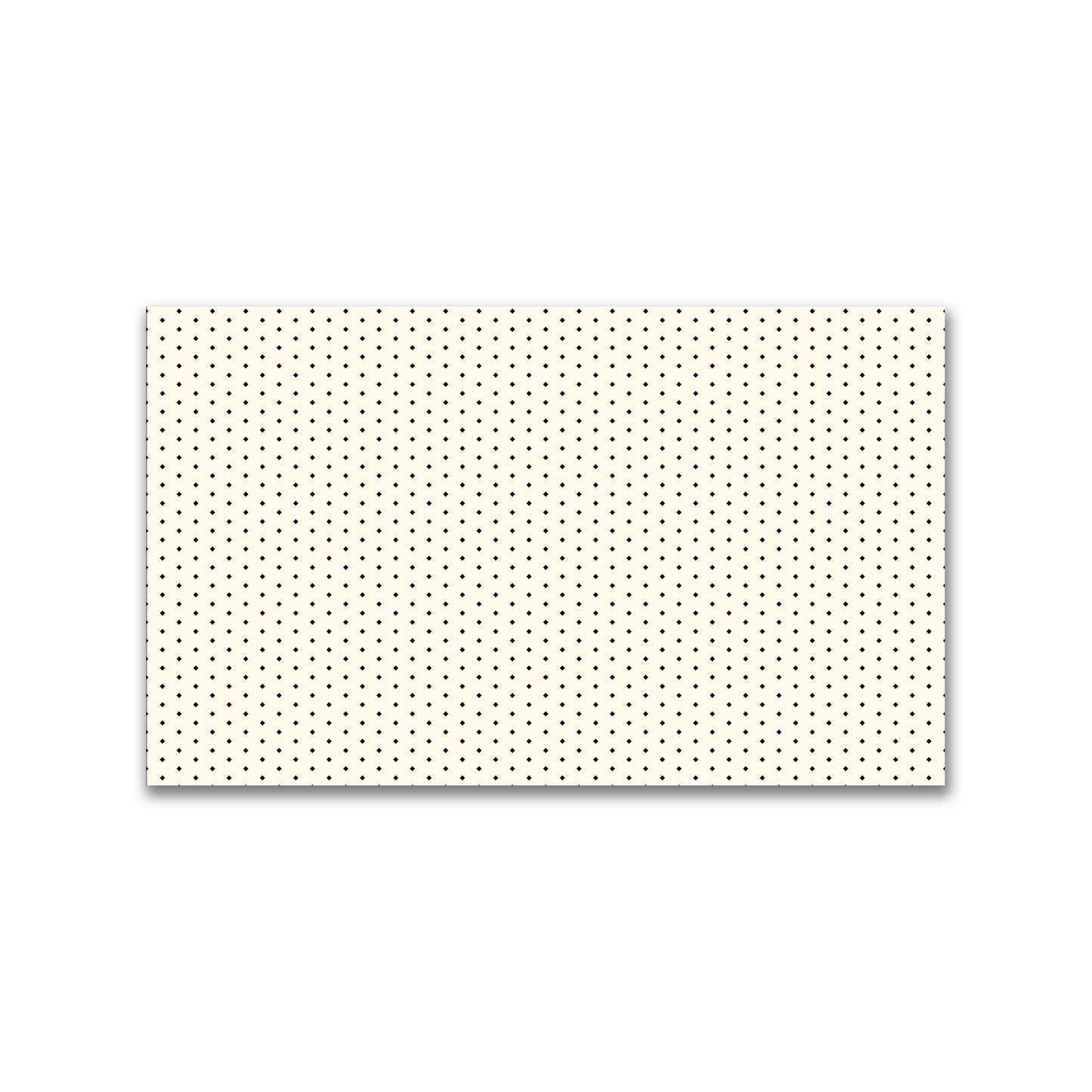 Spun Polyester Fabric with Fine Black Diamonds onPale Cream #FASP-1013-111