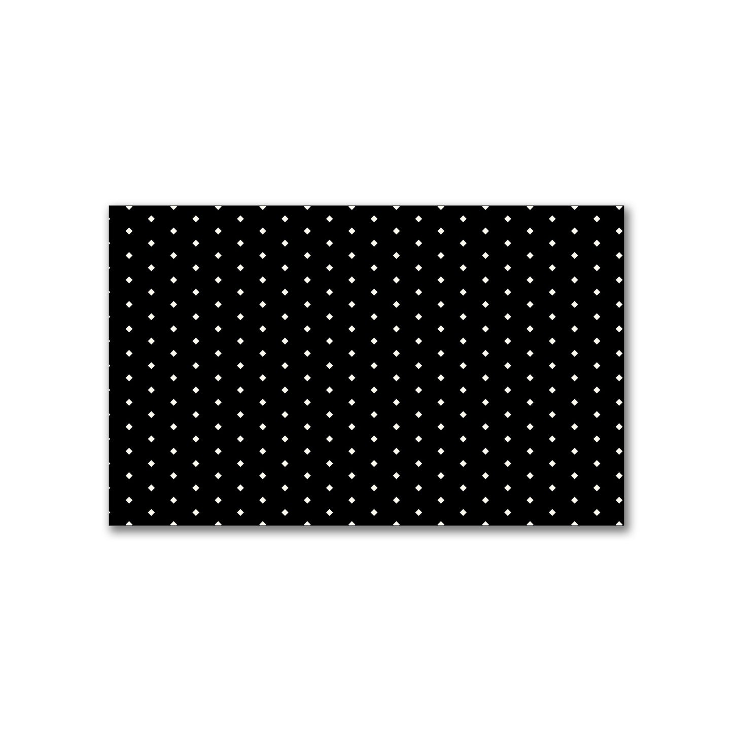 Spun Polyester Fabric with Fine Pale Cream Diamonds on Black #FASP-1013-112