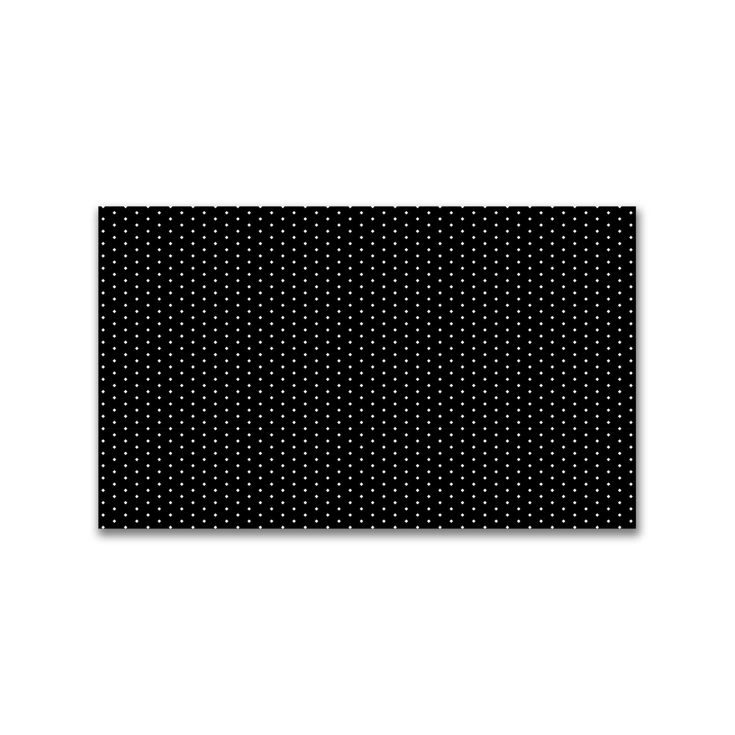 Spun Polyester Fabric with Fine Pale Cream Diamonds on Black #FASP-1013-112