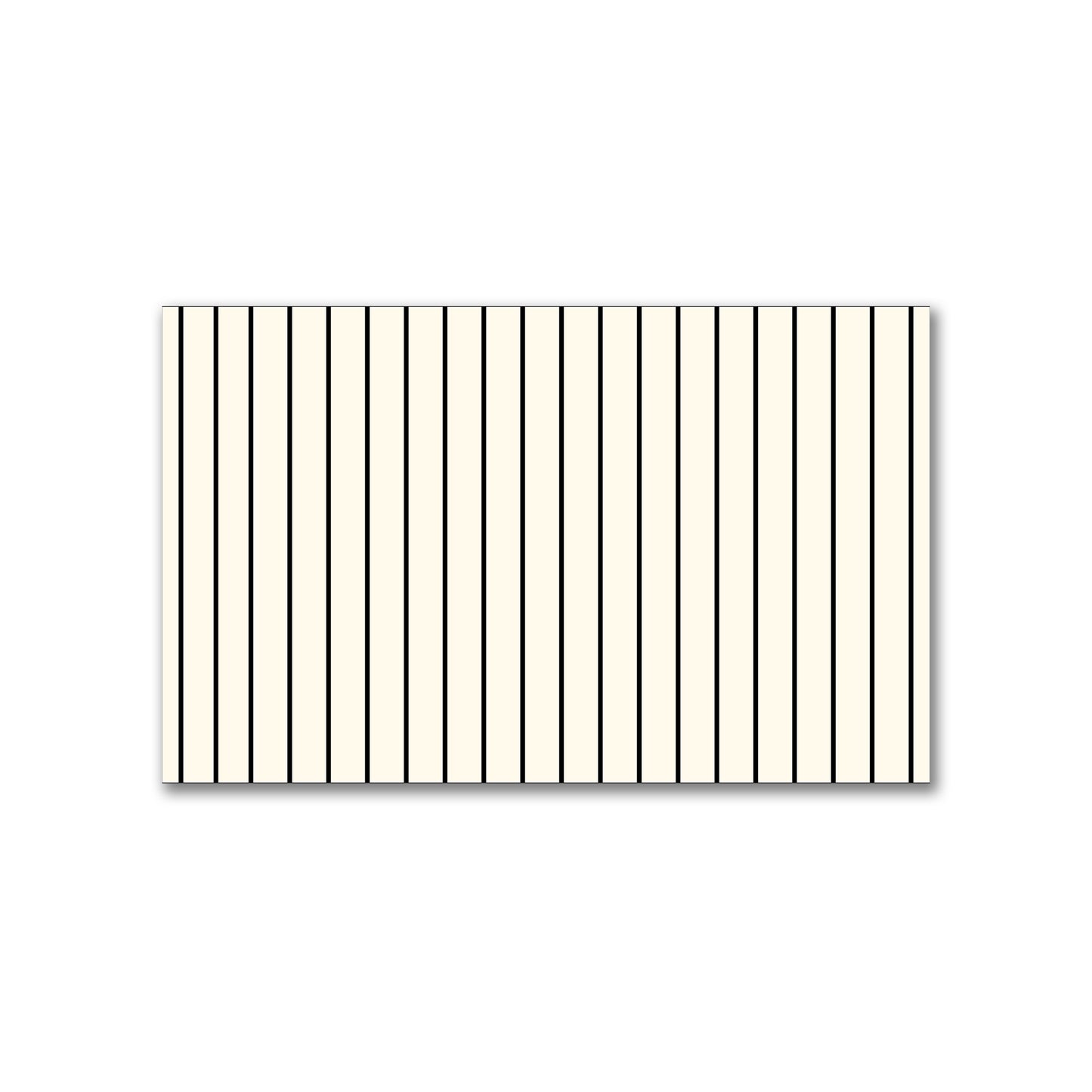 Spun Polyester Fabric with Fine Black Stripes on Pale Cream #FASP-1013-151