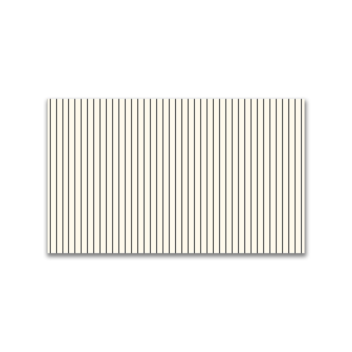 Spun Polyester Fabric with Fine Black Stripes on Pale Cream #FASP-1013-151