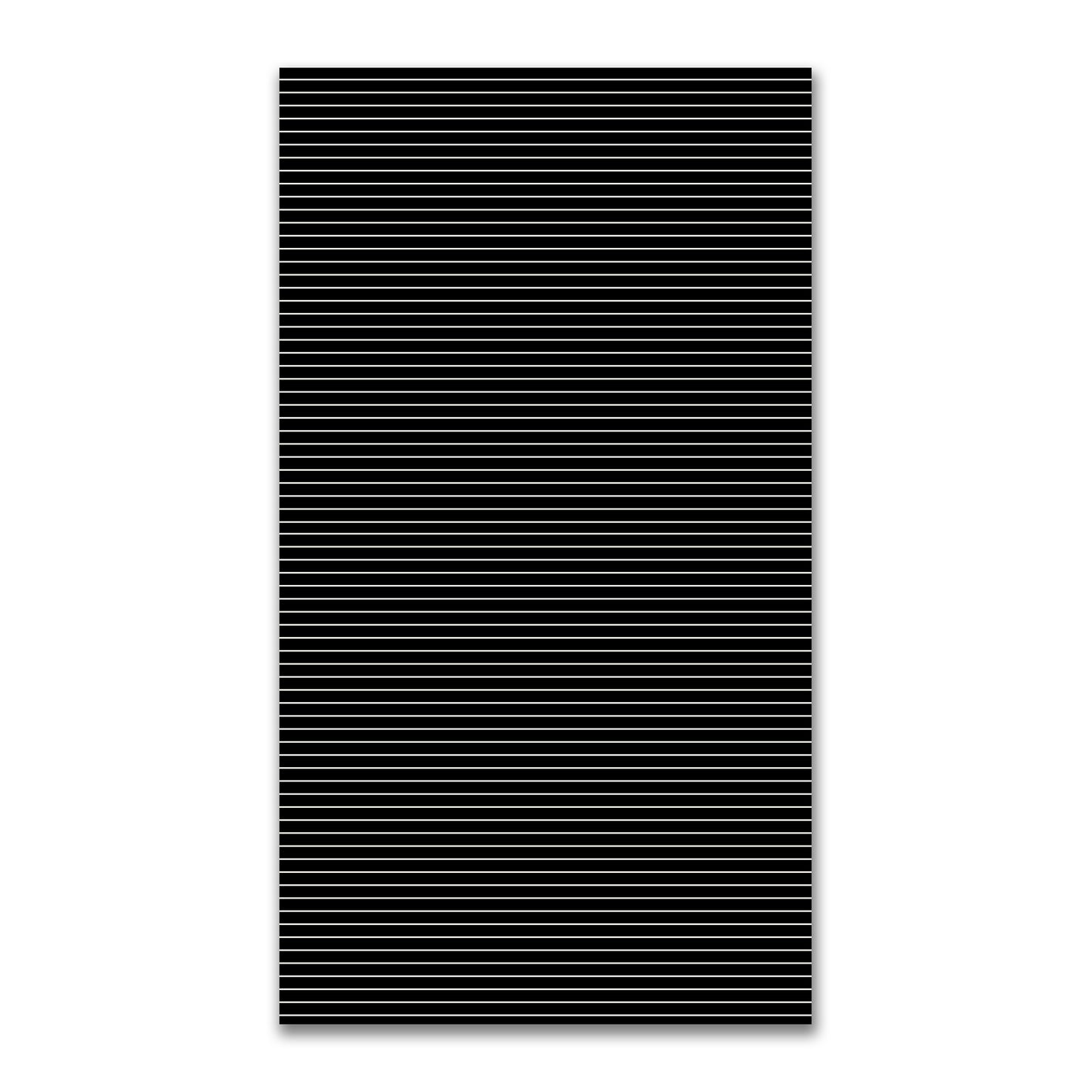 Spun Polyester Fabric with Fine Pale Cream Stripes on Black #FASP-1013-152