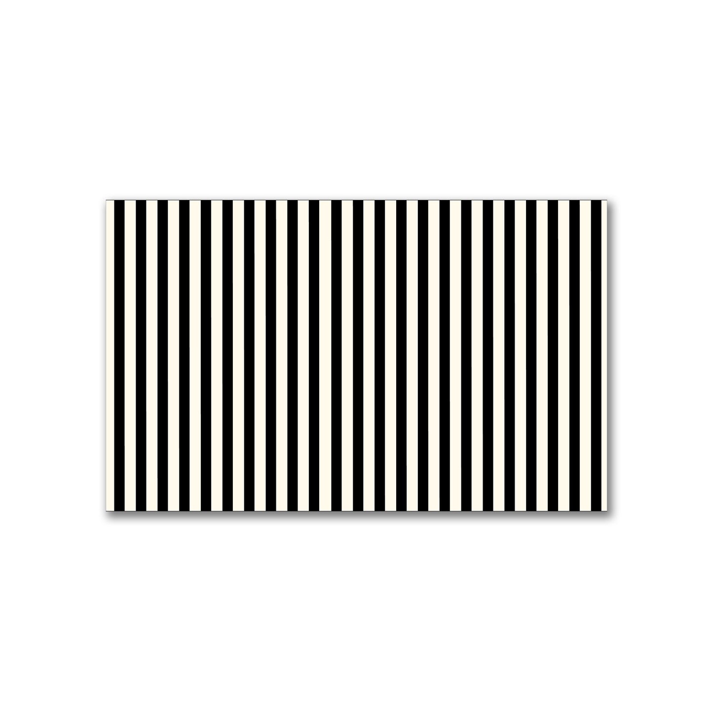 Spun Polyester Fabric with Thin Black Bars on Pale Cream #FASP-1013-241