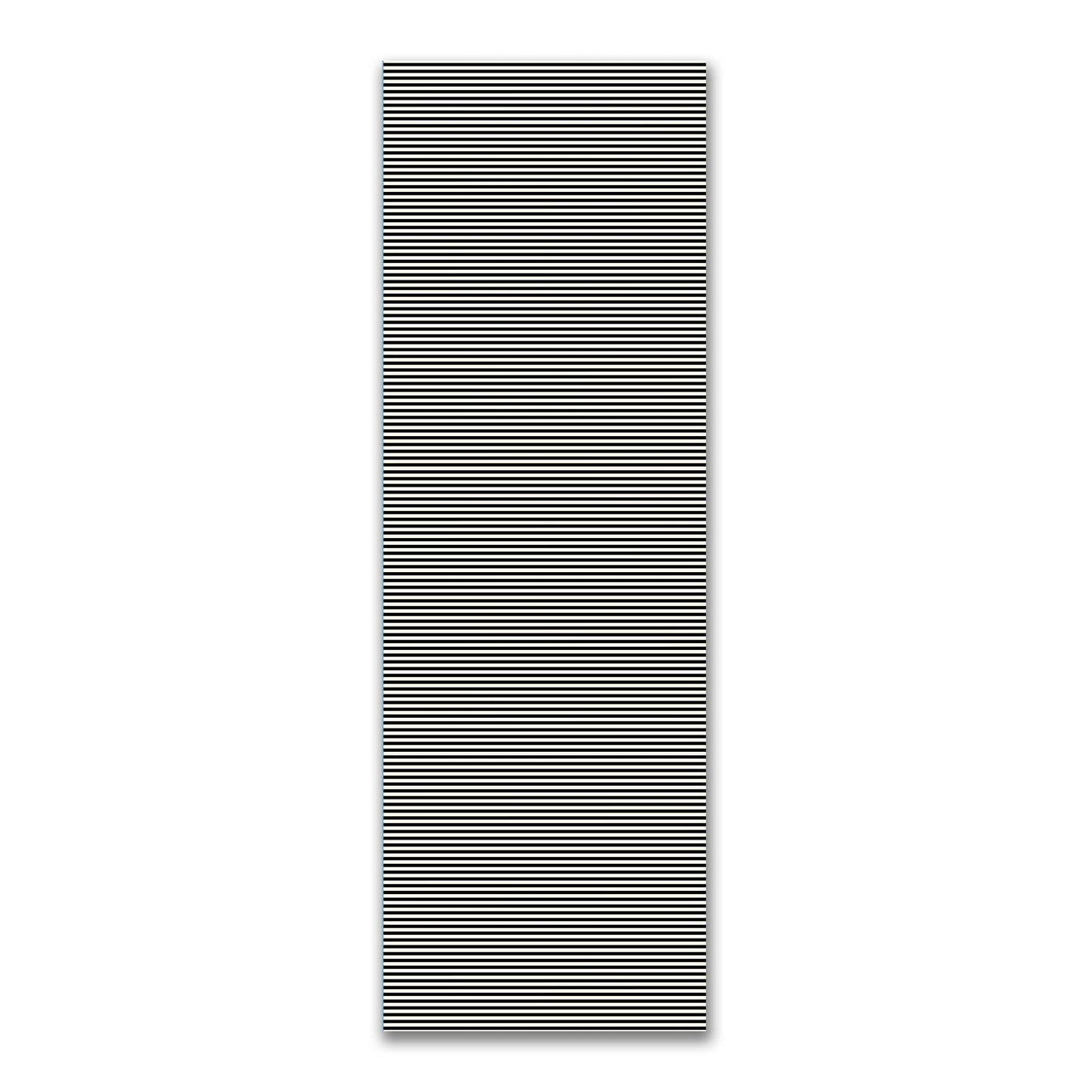 Spun Polyester Fabric with Thin Black Bars on Pale Cream #FASP-1013-241