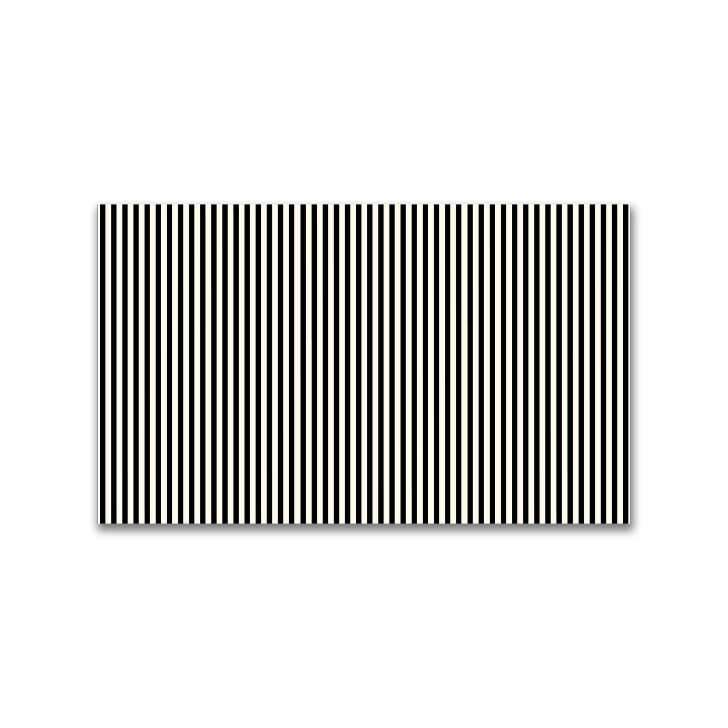 Spun Polyester Fabric with Thin Black Bars on Pale Cream #FASP-1013-241