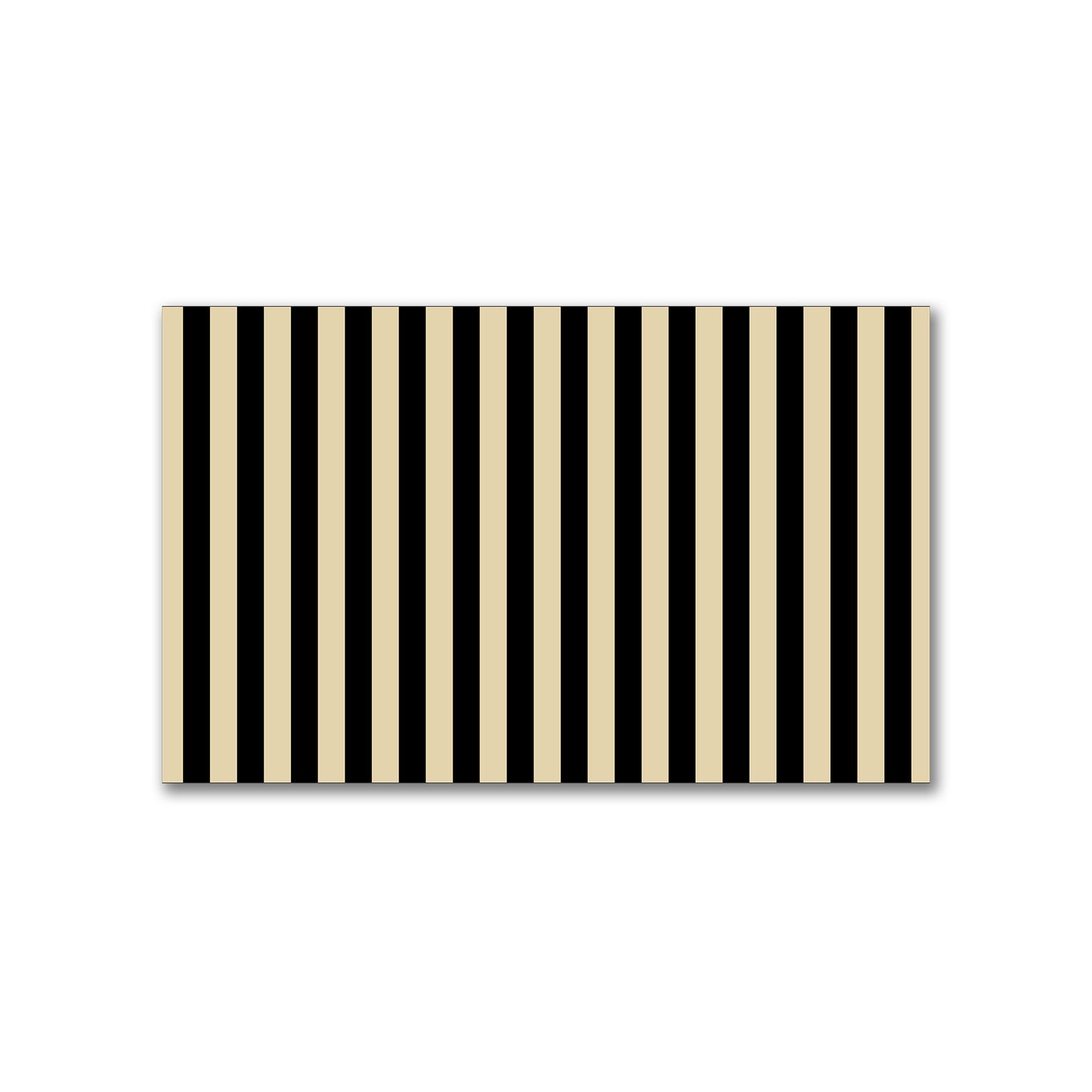 Spun Polyester Fabric with Black Bars on Tan #FASP-1014-051