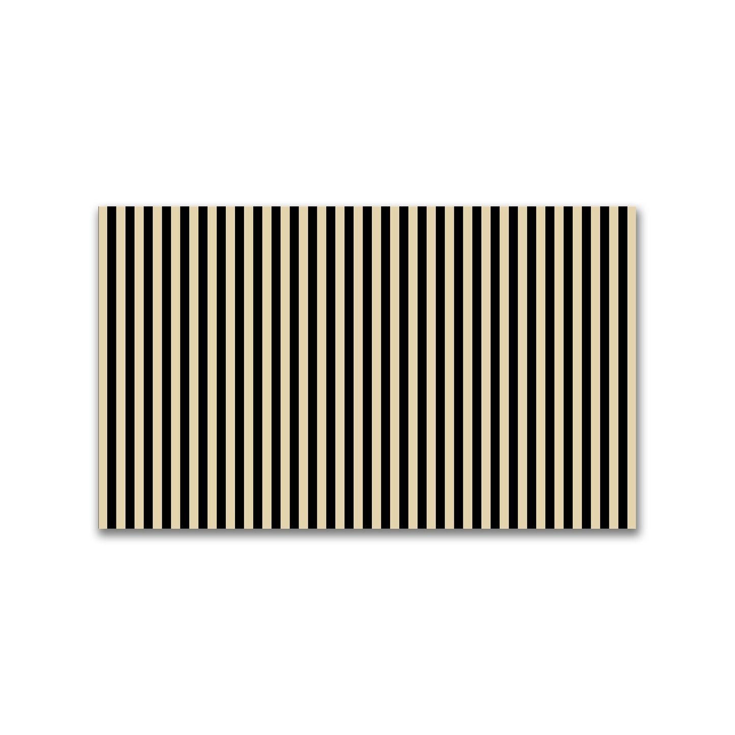 Spun Polyester Fabric with Black Bars on Tan #FASP-1014-051