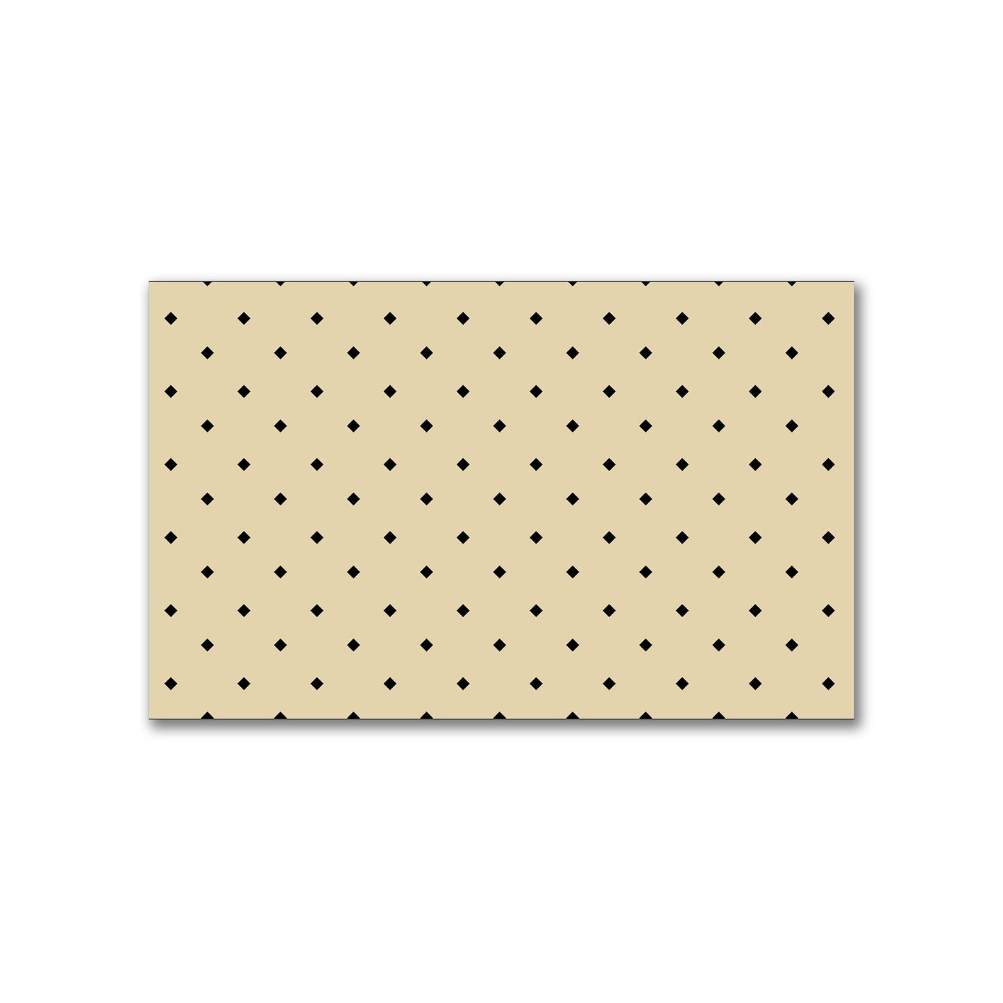 Spun Polyester Fabric with Black Diamonds on Tan #FASP-1014-101