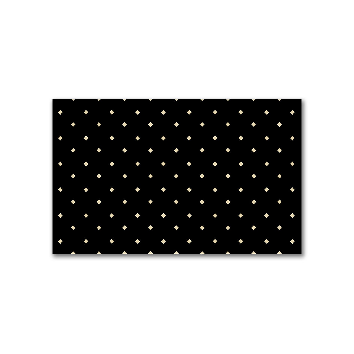 Spun Polyester Fabric with Tan Diamonds on Black #FASP-1014-102
