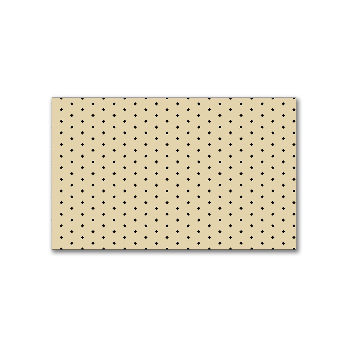 Spun Polyester Fabric with Fine Black Diamonds on Tan #FASP-1014-111