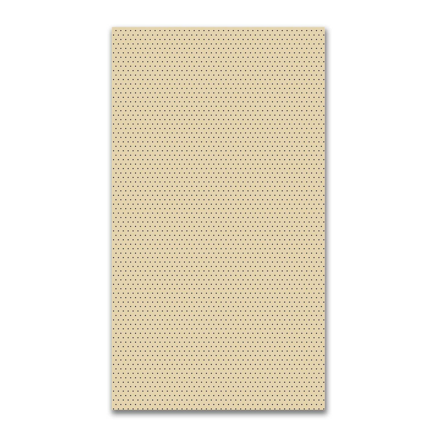 Spun Polyester Fabric with Fine Black Diamonds on Tan #FASP-1014-111