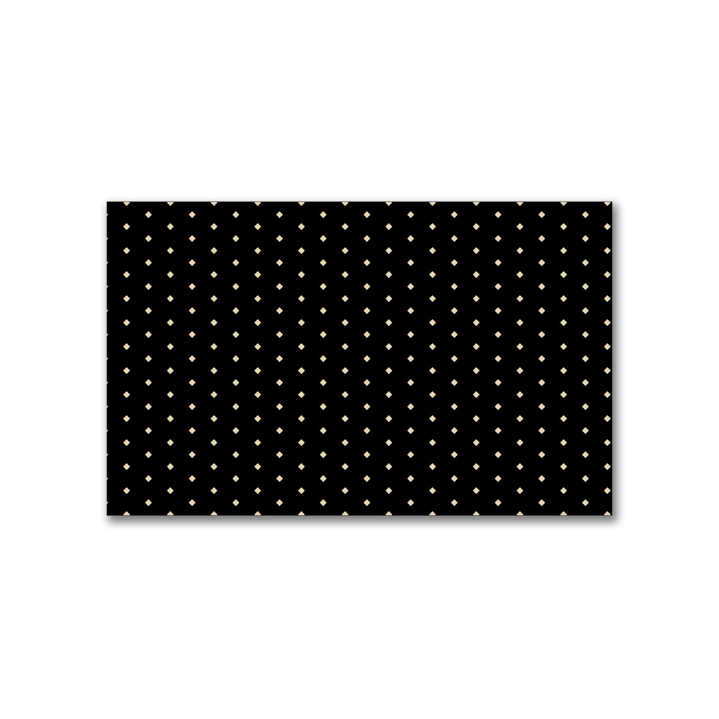 Spun Polyester Fabric with Fine Tan Diamonds on Black #FASP-1014-112