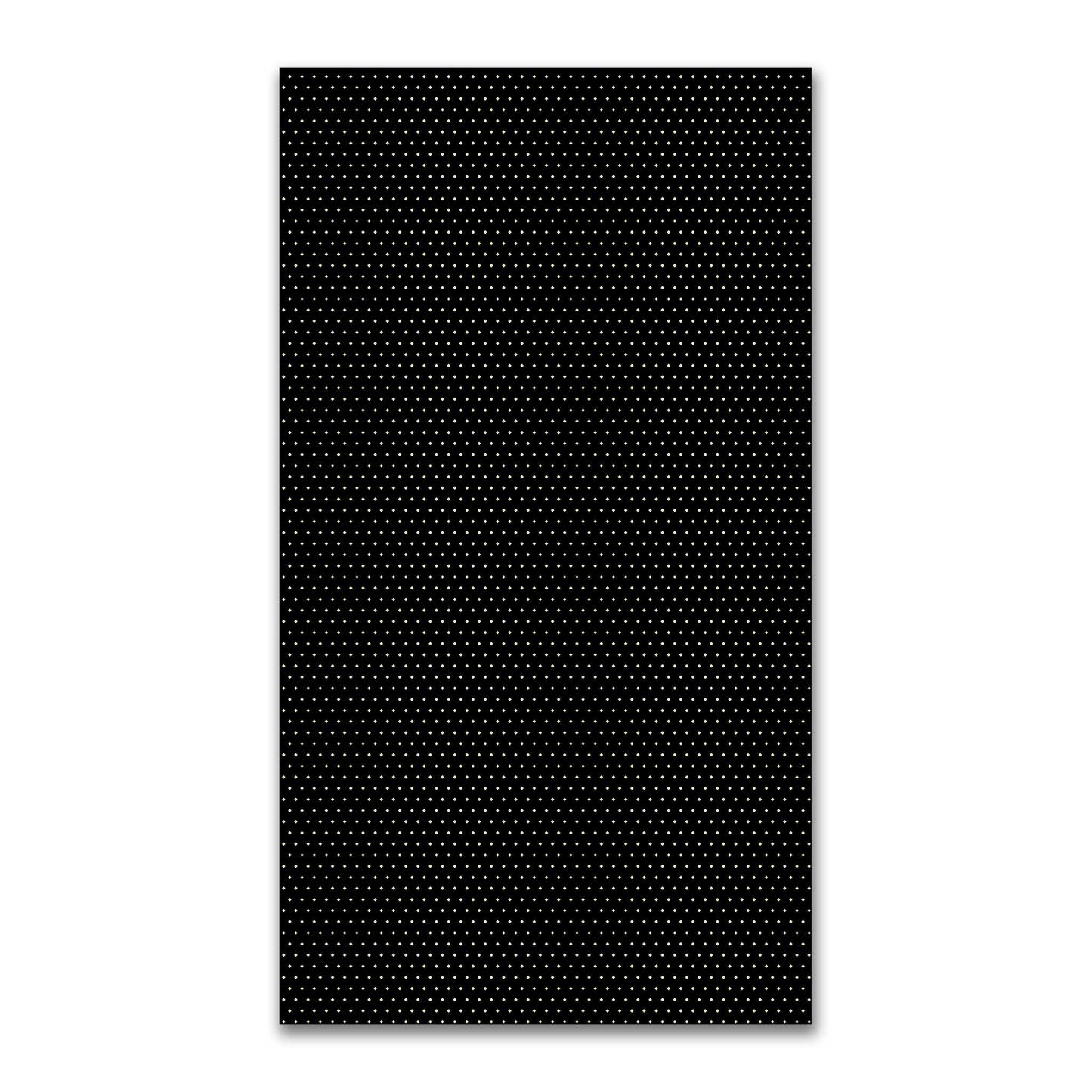 Spun Polyester Fabric with Fine Tan Diamonds on Black #FASP-1014-112