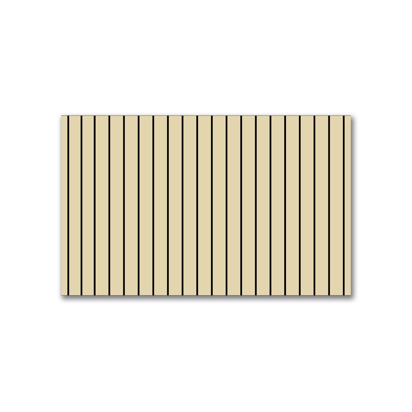 Spun Polyester Fabric with Fine Black Stripes on Tan #FASP-1014-151