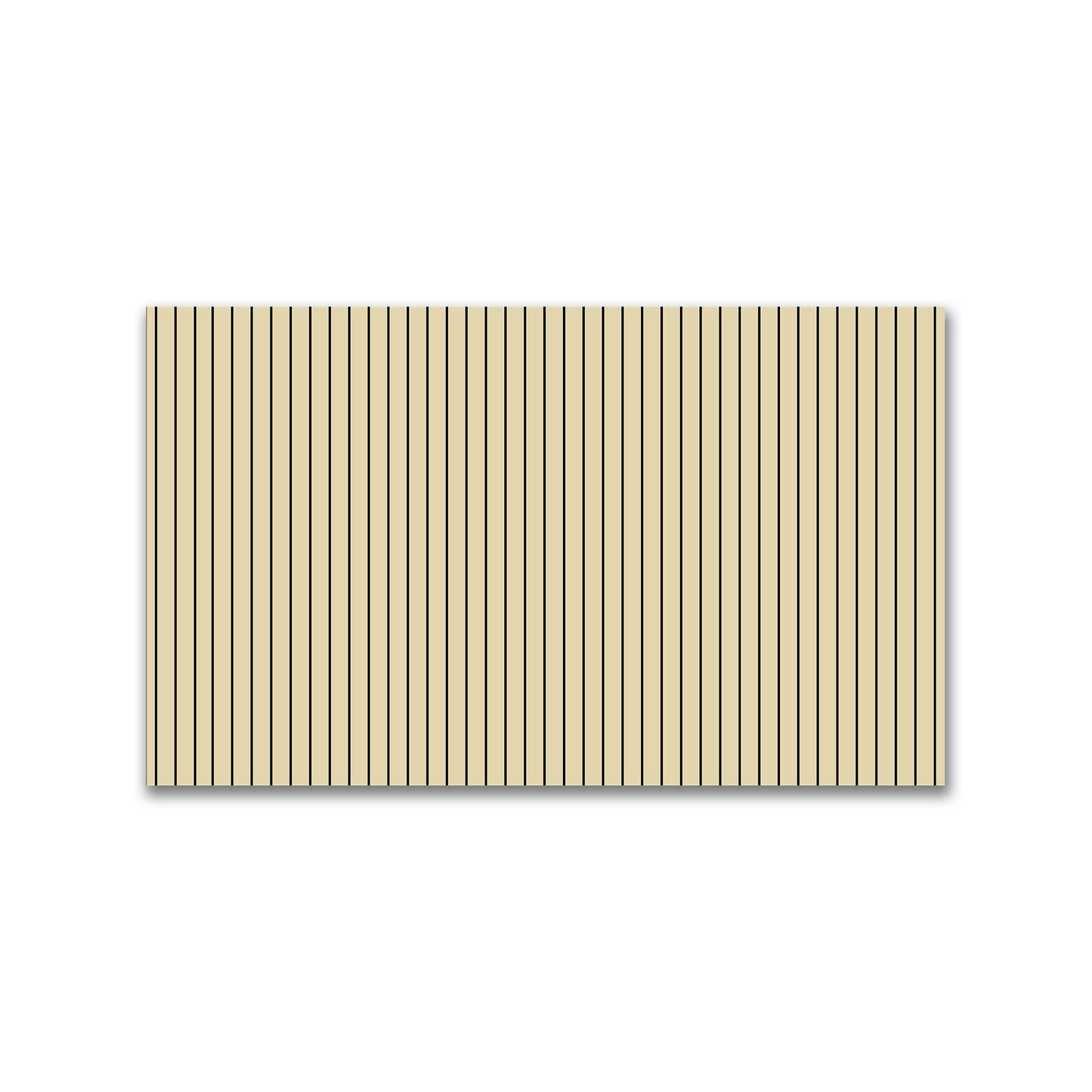 Spun Polyester Fabric with Fine Black Stripes on Tan #FASP-1014-151