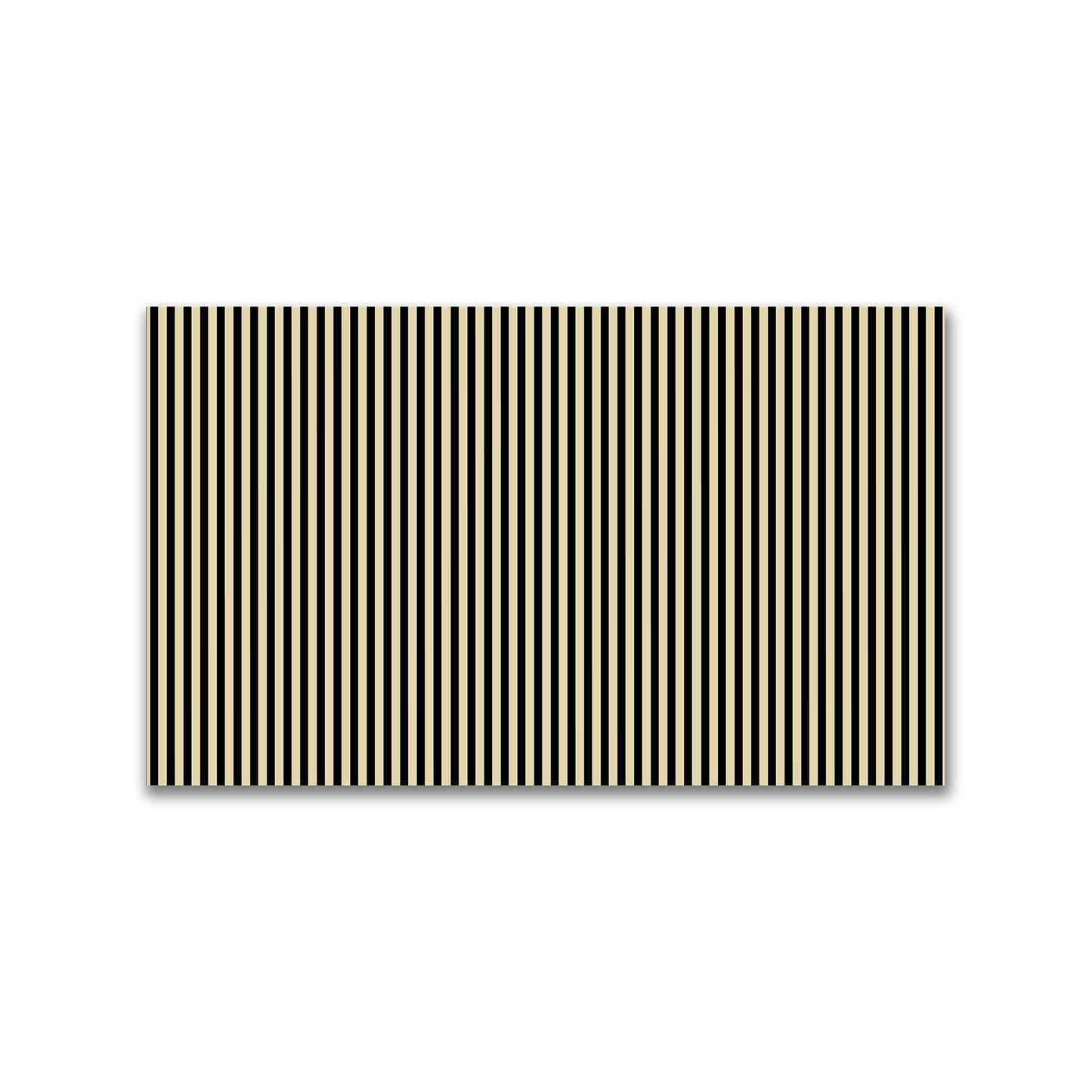 Spun Polyester Fabric with Thin Black Bars on Tan #FASP-1014-241
