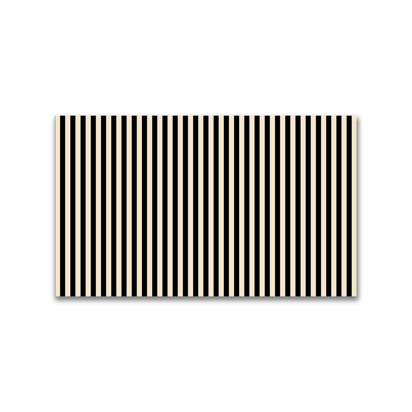 Spun Polyester Fabric with Black Bars on Beige #FASP-1015-051