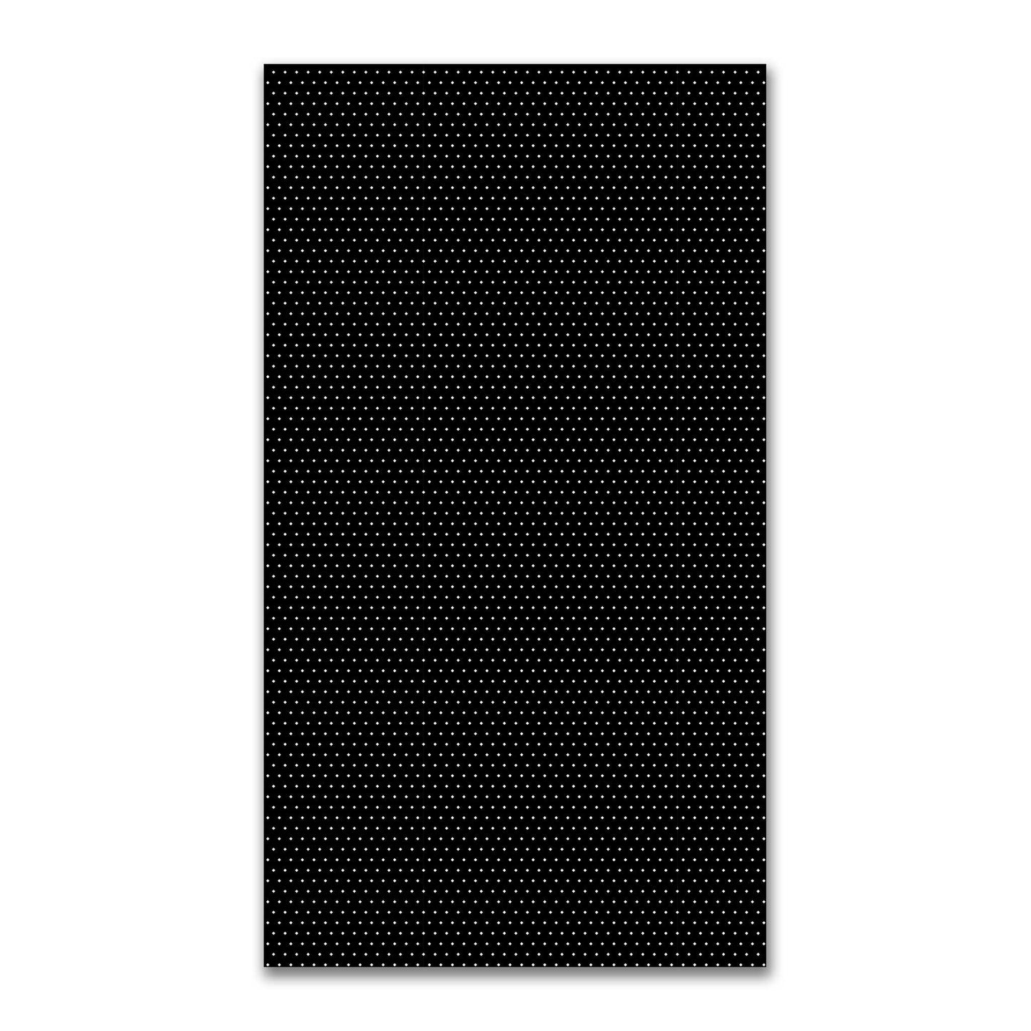 Spun Polyester Fabric with Fine Beige Diamonds on Black #FASP-1015-112