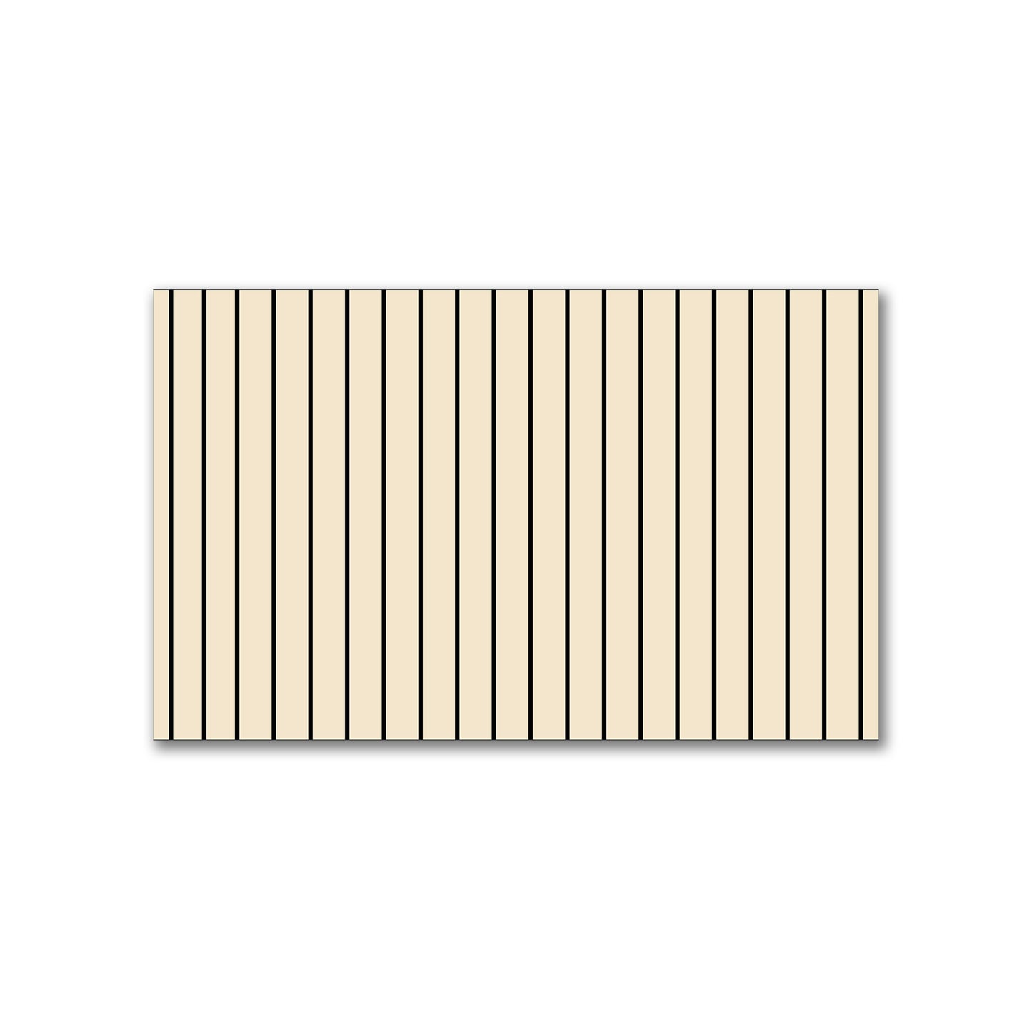 Spun Polyester Fabric with Fine Black Stripes on Beige #FASP-1015-151