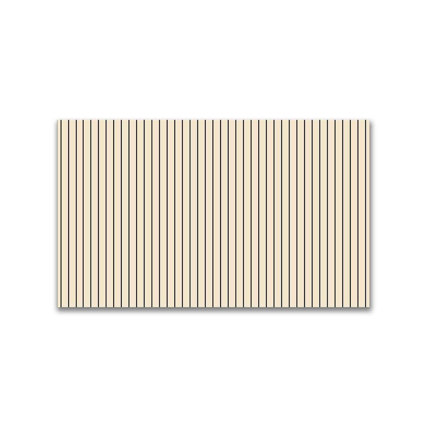 Spun Polyester Fabric with Fine Black Stripes on Beige #FASP-1015-151