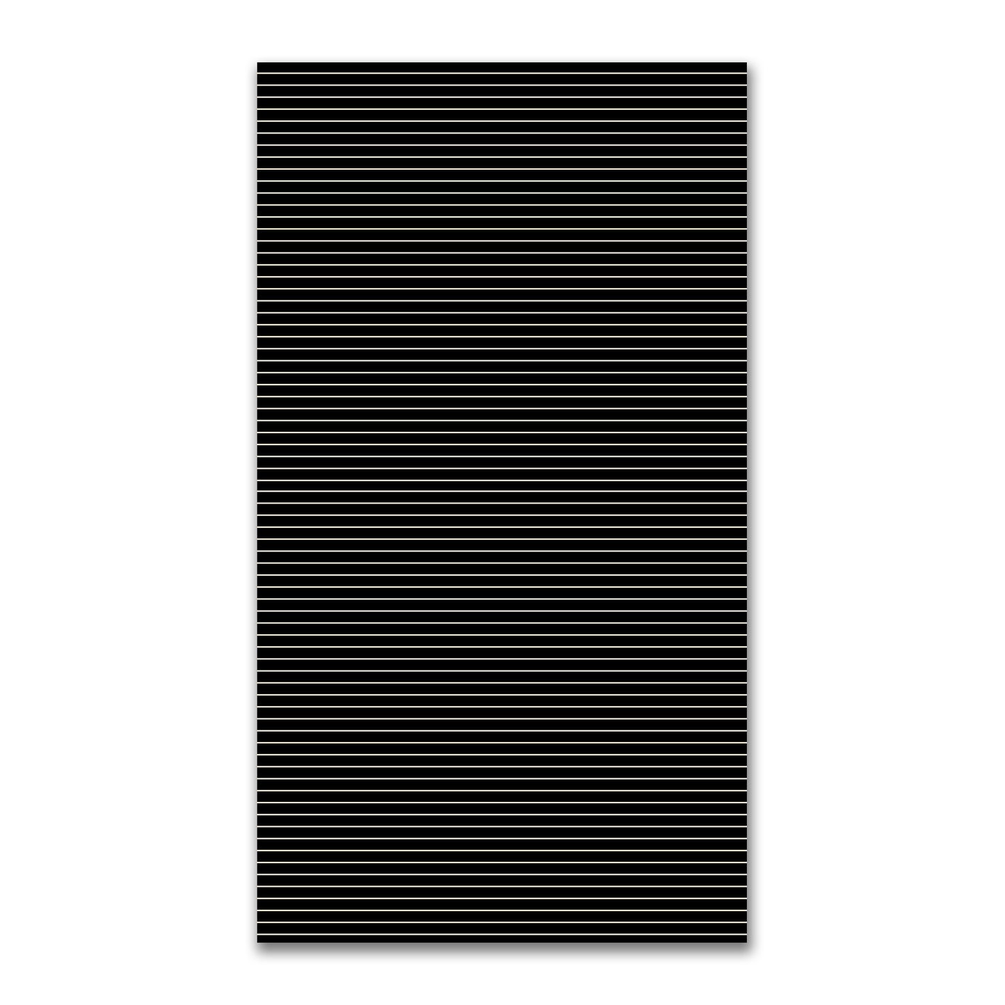 Spun Polyester Fabric with Fine Beige Stripes on Black #FASP-1015-152