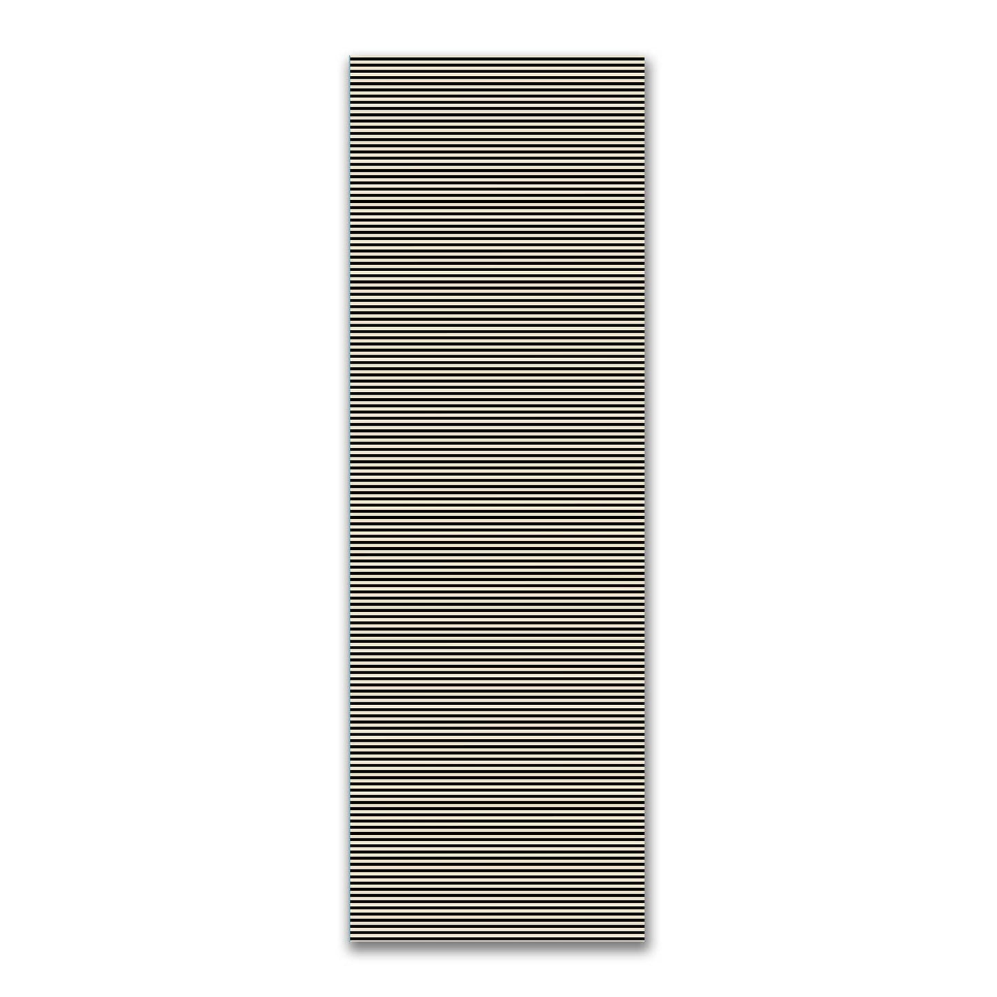 Spun Polyester Fabric with Thin Black Bars on Beige #FASP-1015-241