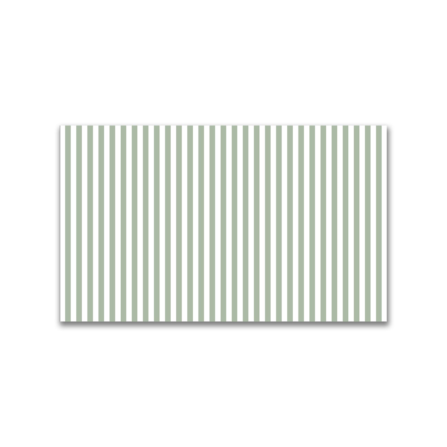 White Spun Polyester Fabric with Green Bars #FASP-1052-051