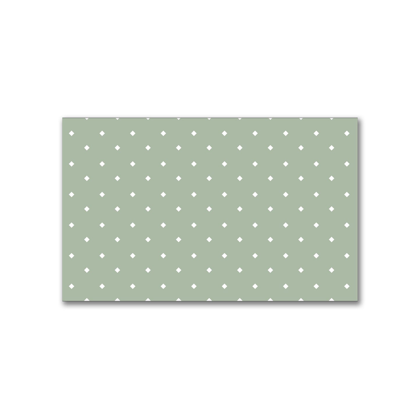 Spun Polyester Fabric with White Diamonds on Green #FASP-1052-102
